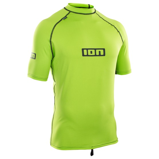 Mens rashguard ION Promo Rashguard SS lime green