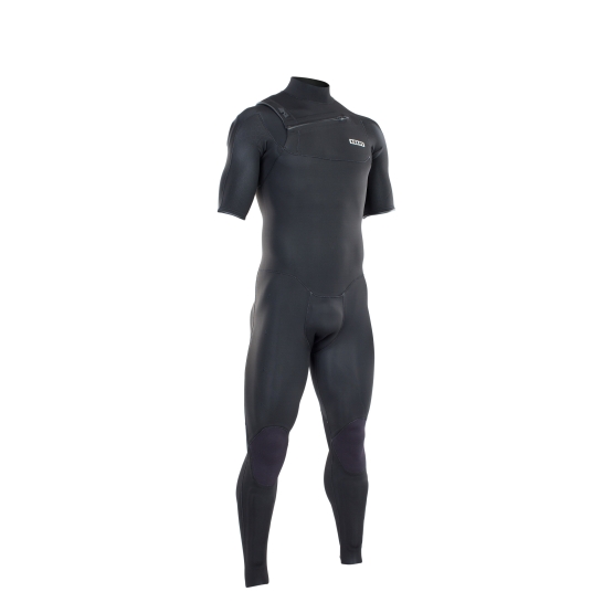 Mens wetsuit ION Protection Suit 3/2 SS Front Zip Black