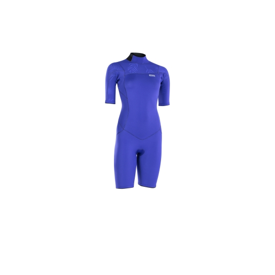 ION 2022 Women Wetsuit Amaze Core 2/2 Shorty SS BZ concord blue