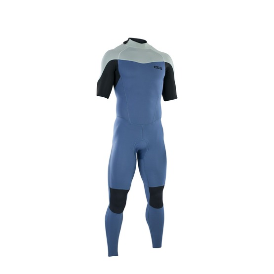 ION Mens wetsuit Element 2/2 SS Back Zip - cascade-blue