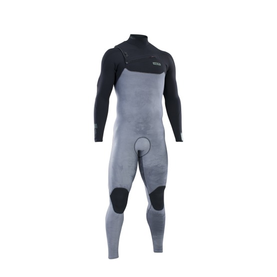Mens wetsuit ION Seek Amp 5/4 Front Zip Tiedye-Ltd-Grey