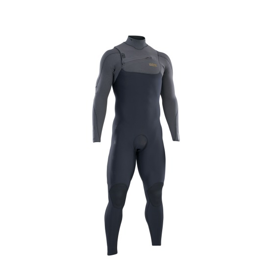 ION Mens wetsuit Seek Amp 3/2 Front Zip - black