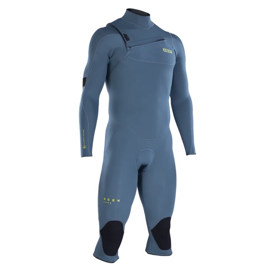 Mens wetsuit ION Seek Core 4/3 Overknee LS Front Zip Atlantic-Blue