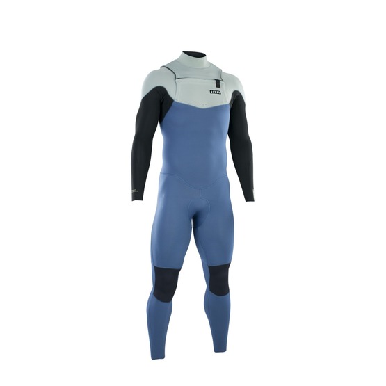 ION Mens wetsuit Element 5/4 Front Zip - cascade-blue