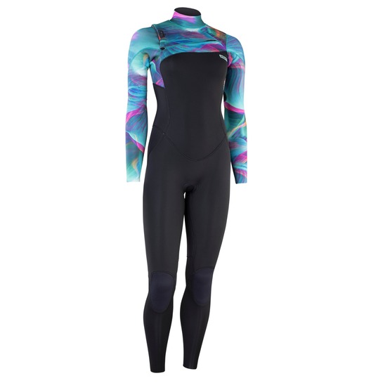 Pianka damska ION Amaze Core 3/2 Front Zip Tropical-Palm-Glitch