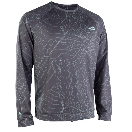Mens rashguard ION Wetshirt LS Distorted-Grey