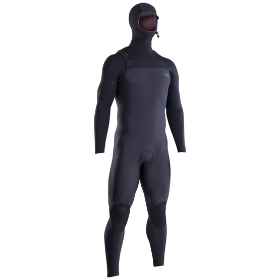 Mens wetsuit ION Seek Amp 6/5 Fullsuit Hood Front Zip