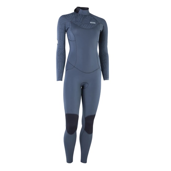 Womens wetsuit ION Element 5/4 Fullsuit Back Zip Steel-Blue
