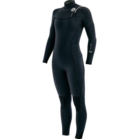 MANERA Womens wetsuit Magma FZ 5/4/3mm Black