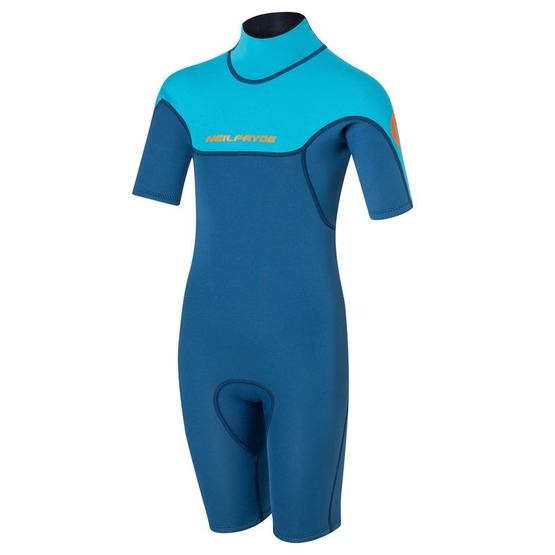 Youth wetsuit NeilPryde Dolphin Youth Shorty 2/2 BZ Navy / Light Blue