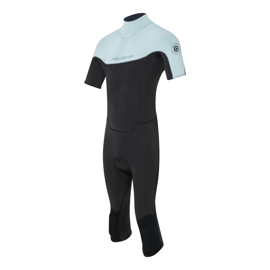 Mens wetsuit NeilPryde Rise 3/2 Overknee S/S FL BZ Extra Padded black/light grey-blue
