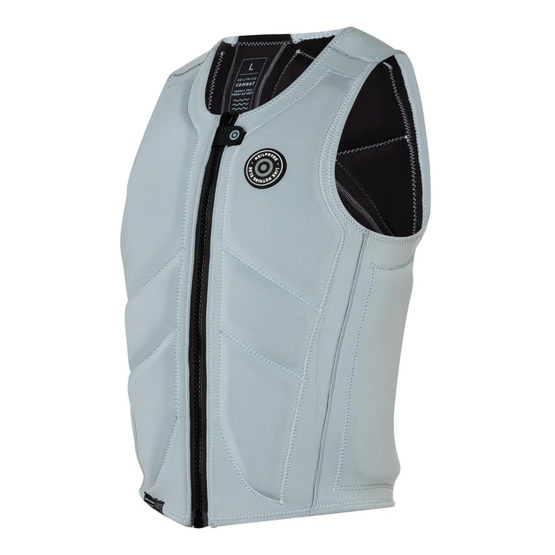 Mens impact vest NeilPryde Combat Front Zip Light Grey-Blue/Black