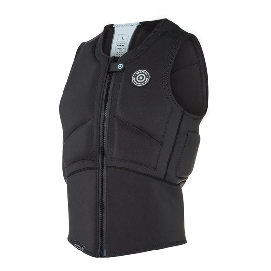 Mens impact vest NeilPryde Combat HS Front Zip Black/Light Grey-Blue