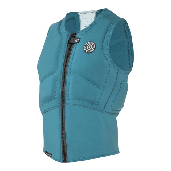 Mens impact vest NeilPryde Combat HS Front Zip Petrol/Light Grey-Blue