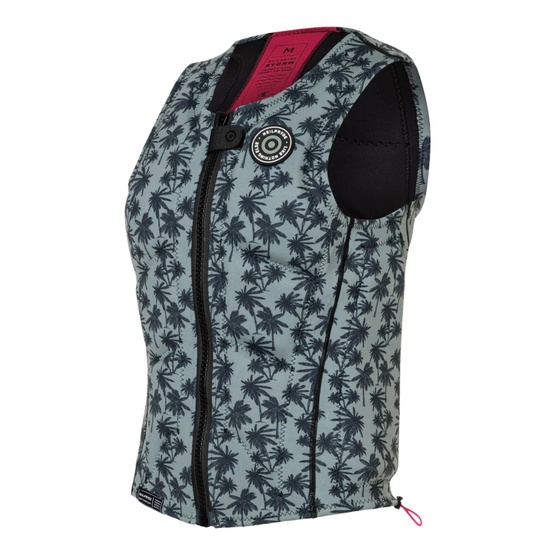 Womens impact vest NeilPryde Storm Front Zip Black / Raspberry