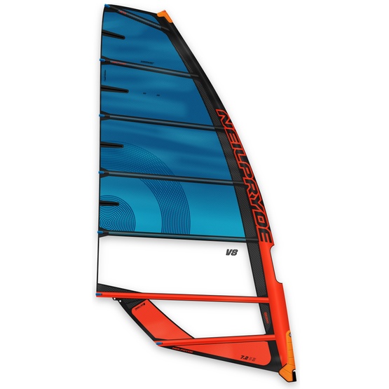 Windsurf sail NeilPryde V8 Blue/Juicy Orange 2026