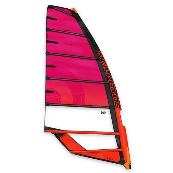 Windsurf sail NeilPryde V8 Rubine Red/Juicy Orange 2026