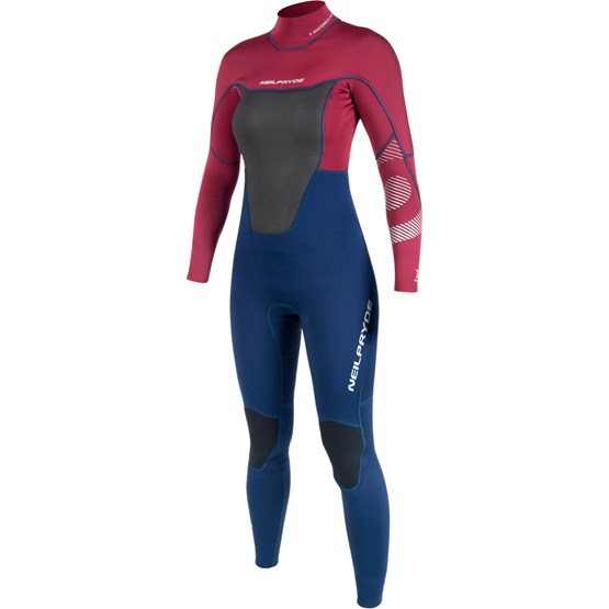 NEILPRYDE Womens wetsuit Spark Fullsuit 3/2 BZ Blood Red/Navy