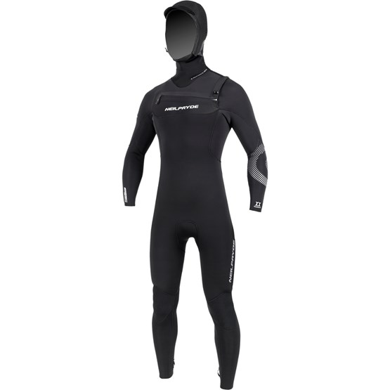 NEILPRYDE Mens wetsuit Cortex Hooded FS 6/5/4 FZ Black