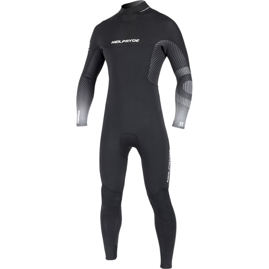 NEILPRYDE Mens wetsuit Mission Fullsuit 5/4/3 BZ Black