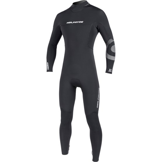 NEILPRYDE Mens wetsuit Cortex Fullsuit 5/4/3 BZ Black