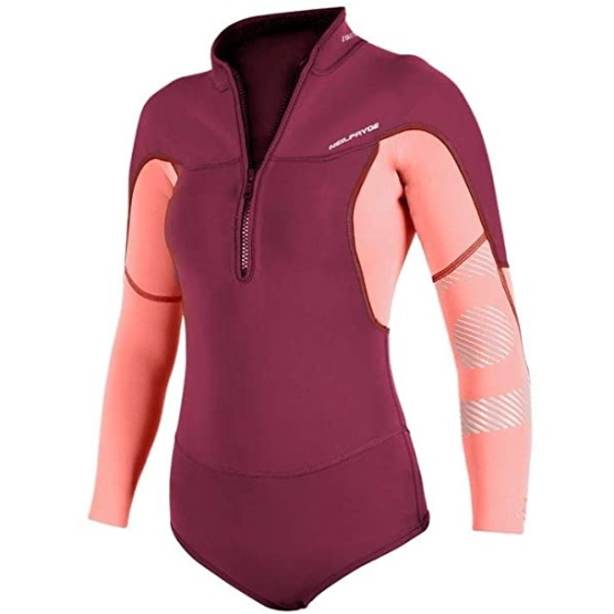 NEILPRYDE Womens wetsuit Vamp L/S Springsuit 2/2 FZ C2 Blood Red/Coral