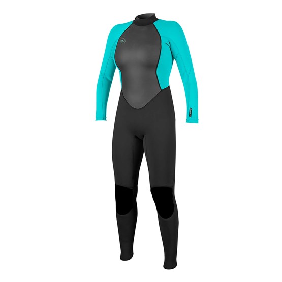 O'NEILL Womens wetsuit Reactor-2 3/2mm Back Zip Full BLACK/LTAQUA
