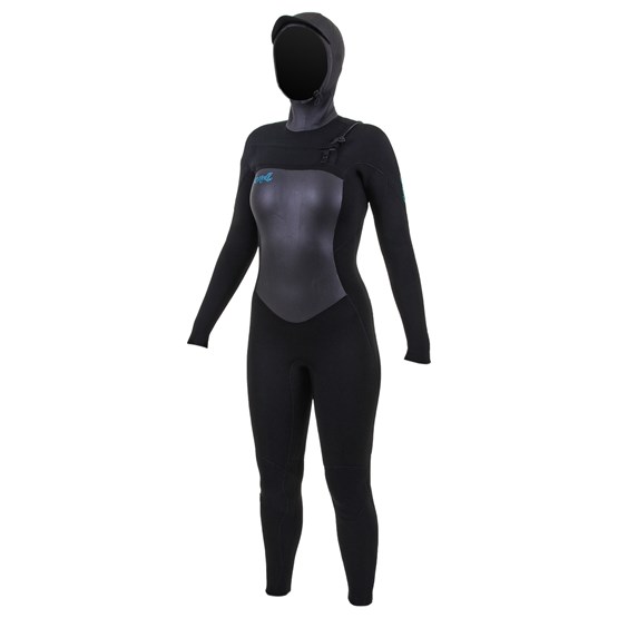 O'NEILL Womens wetsuit Epic 6/5/4 Chest Zip with hood BLACK