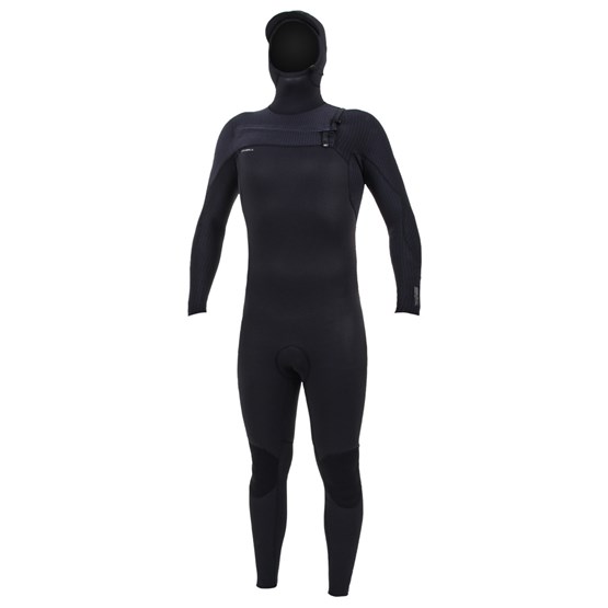O'NEILL Youth wetsuit Hyperfreak 5/4+ Chest Zip Full with hood BLACK