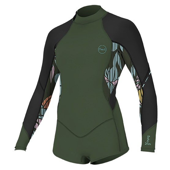 O'NEILL Girls wetsuit Bahia 2/1 BZ L/S Short Spring DARKOLIVE/BAYLEN/BLACK