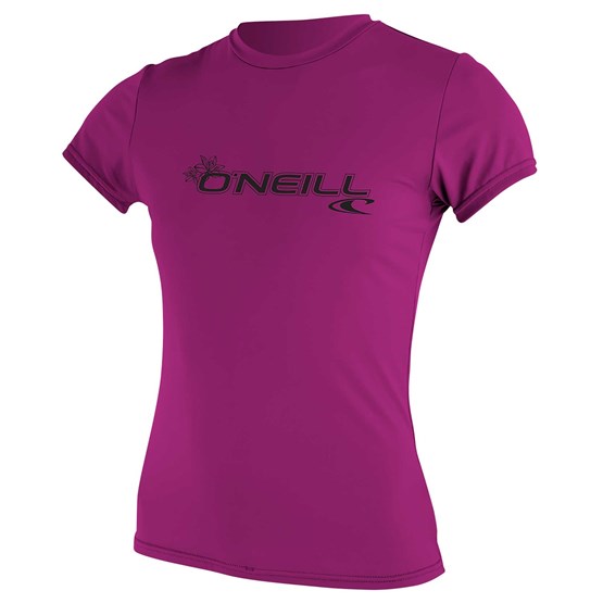 O'NEILL Lycra damska Basic Skins S/S Sun Shirt FOX PINK