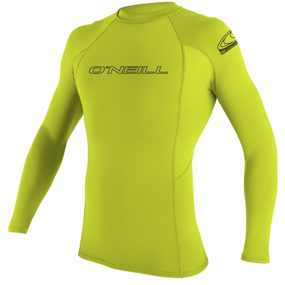 Lycra męska O'Neill Basic Skins L/S Rash Guard Lime