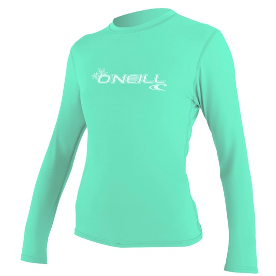 Lycra damska O'Neill Basic Skins L/S Sun Shirt Lightaqua