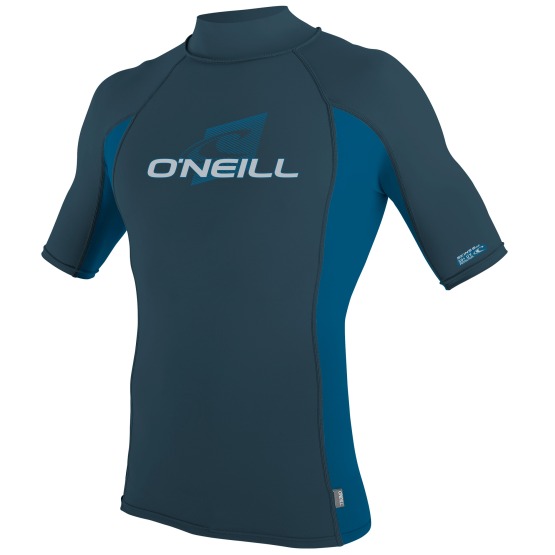 O'NEILL Mens rashguard Premium Skins S/S Turtleneck CADET BLUE/ULTRA BLUE