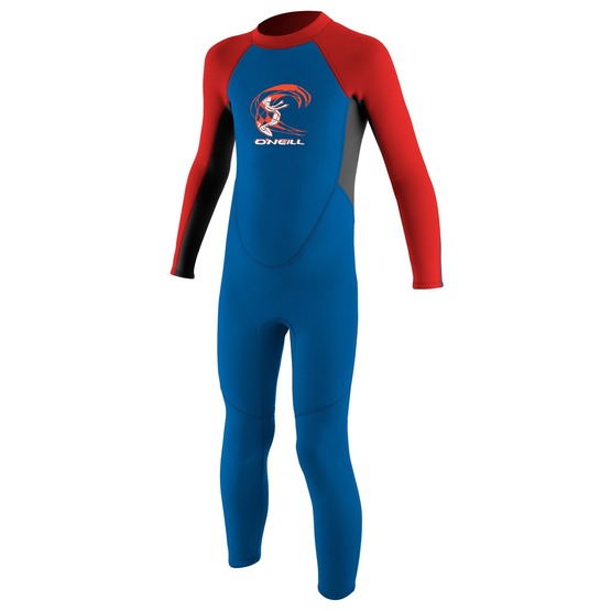 Pianka chłopięca Toddler Reactor-2 2 mm Back Zip Full - Boys O'Neill Ocean/Graphite/Red