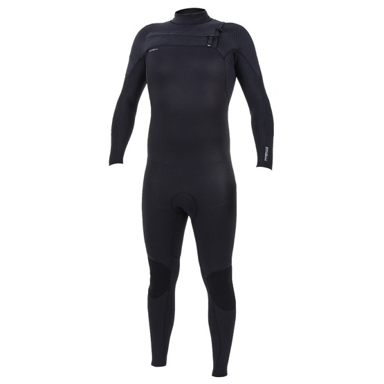 Mens wetsuit O'Neill Hyperfreak 5/4+ Chest Zip Full Black