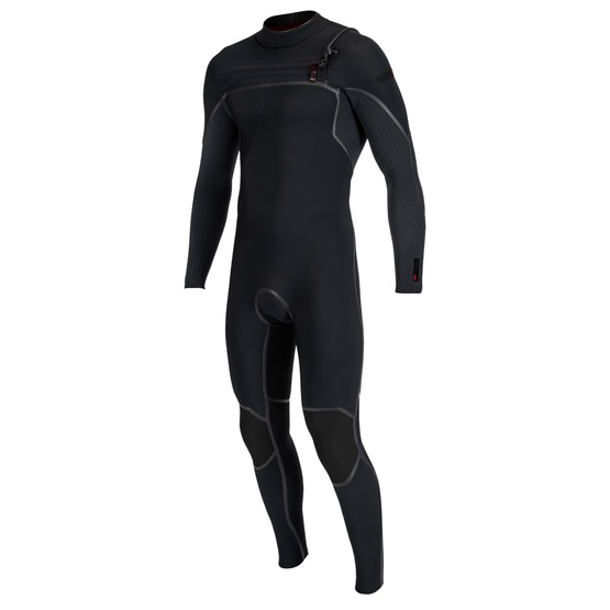 Mens wetsuit O'Neill Hyperfreak Fire 5/4+ Chest Zip Full Black