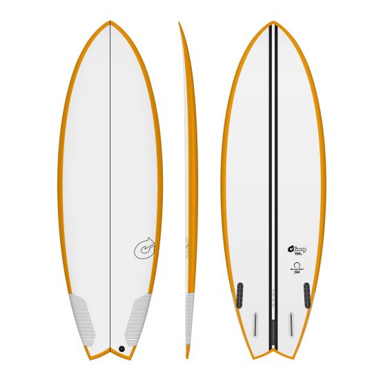 TORQ Surfboard TEC Summer Fish Rail Orange