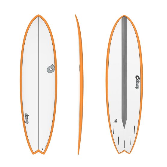 TORQ Surfboard Epoxy TET CS Fish Carbon Orange