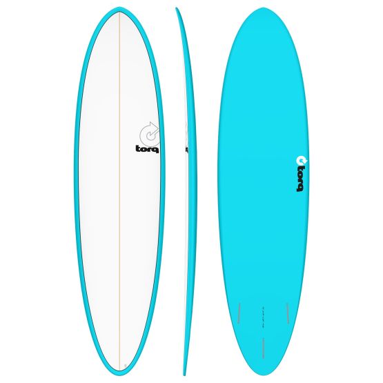 TORQ Surfboard Epoxy TET Funboard Blue Pinlines