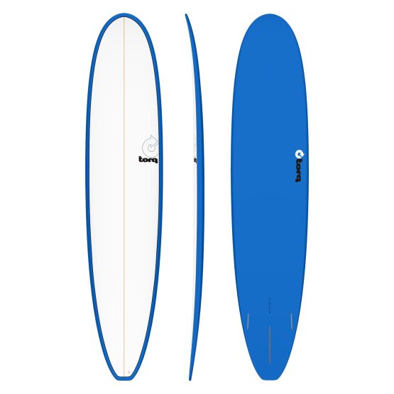 TORQ Surfboard Epoxy TET Longboard Blue Pinlines