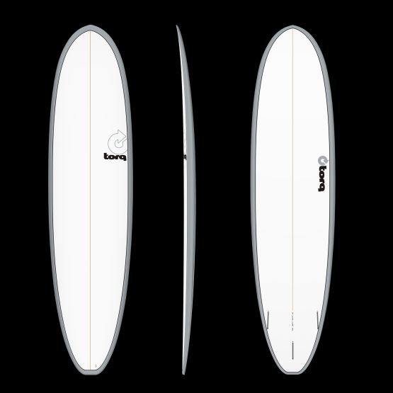 TORQ Surfboard Epoxy TET V+ Funboard Gray Rail