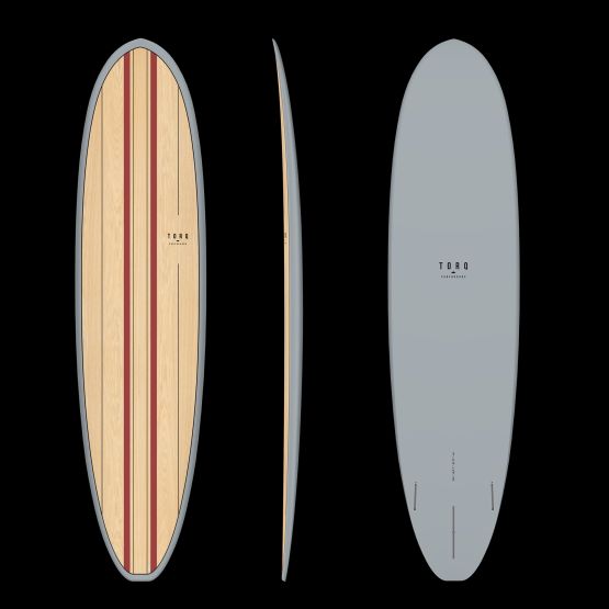 TORQ Surfboard Epoxy TET V+ Funboard Wood