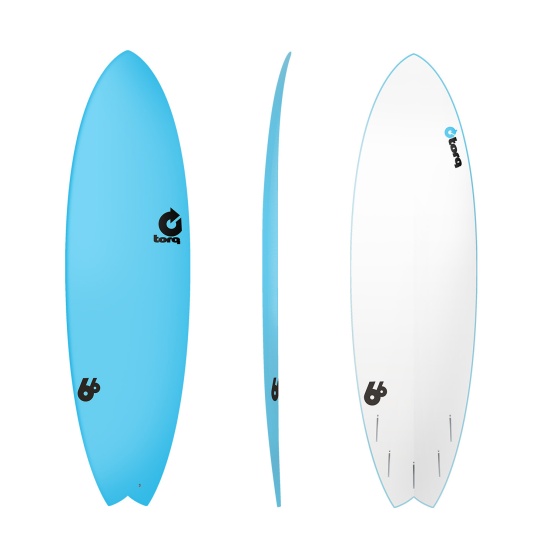 TORQ Surfboard Softboard Fish Blue