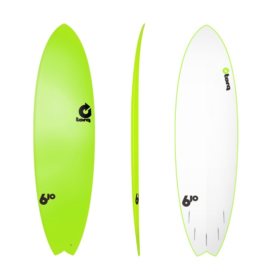 TORQ Surfboard Softboard Fish Green