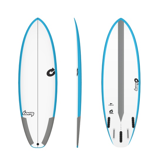 TORQ Surfboard TEC PG-R Rail Blue