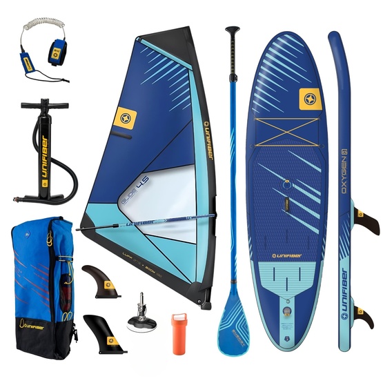 Kompletny zestaw WindSUP Unifiber Deska Oxygen FCD 10'7'' + pędnik + wiosło + leash