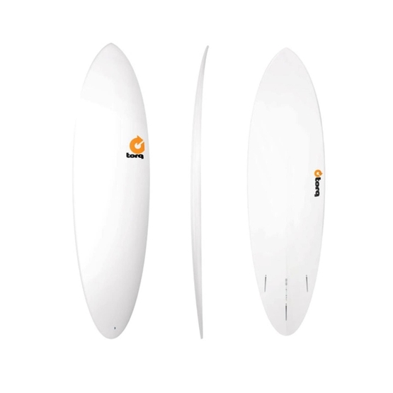 TORQ Surfboard Epoxy 6.8 Funboard White