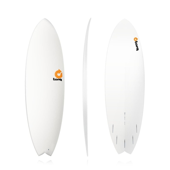 TORQ Surfboard Epoxy 5.11 Fish white