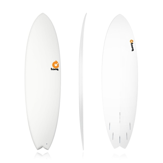 TORQ Surfboard Epoxy 6.10 Fish white